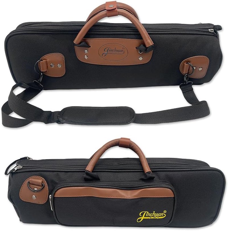 YoungMonic Trumpet Gig Bag Oxford Cloth 1200D Water-resistant Trumpet Case 15mm Foam Cotton Padded with Adjustable Shoulder Strap Easy to Transport - Image 1
